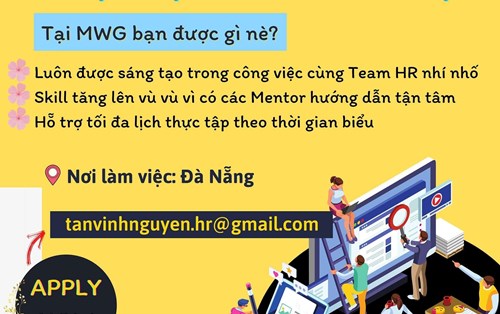  Văn phòng Thế Giới Di Động Miền Trung cần tuyển thực tập sinh nhân sự