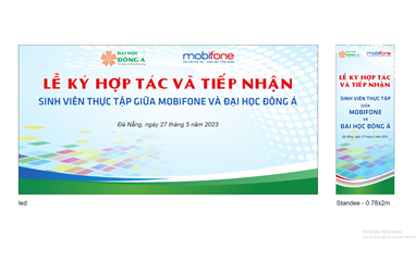 Lễ kí kết hợp tác và tiếp nhận sinh viên thực tập giữa trường Đại học Đông Á và công ty Mobifone miền Trung