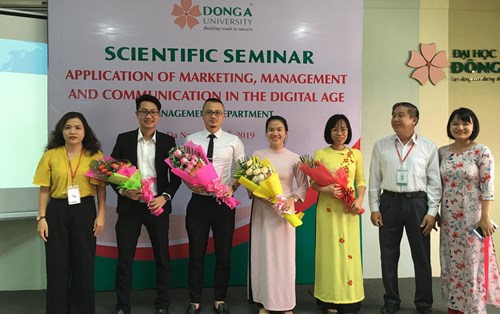 Hội thảo khoa học với chủ đề "Ứng dụng marketing, quản lý, truyền thông thời đại mới" tháng 6/2019 của Khoa Quản trị